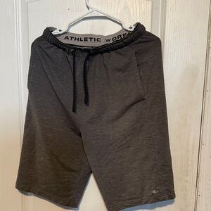 Athletic Works Men's Charcoal Athletic Shorts